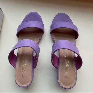 Purple Slip on Heels